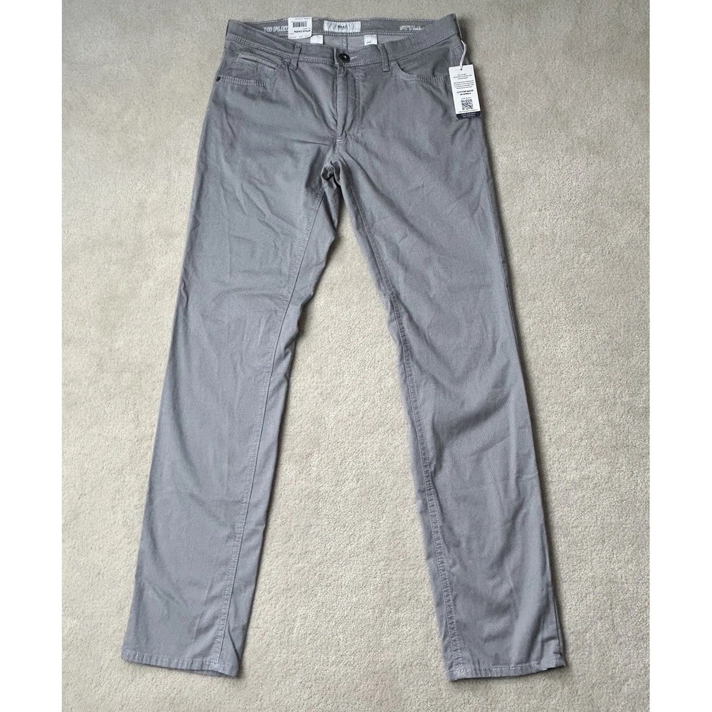 Brax Feel Good Men's Modern Fit Chuck Hi Flex Cotton Pants Gray 30x32